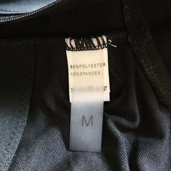 Black Tropical One Piece Swimsuit - Picture 7 of 8